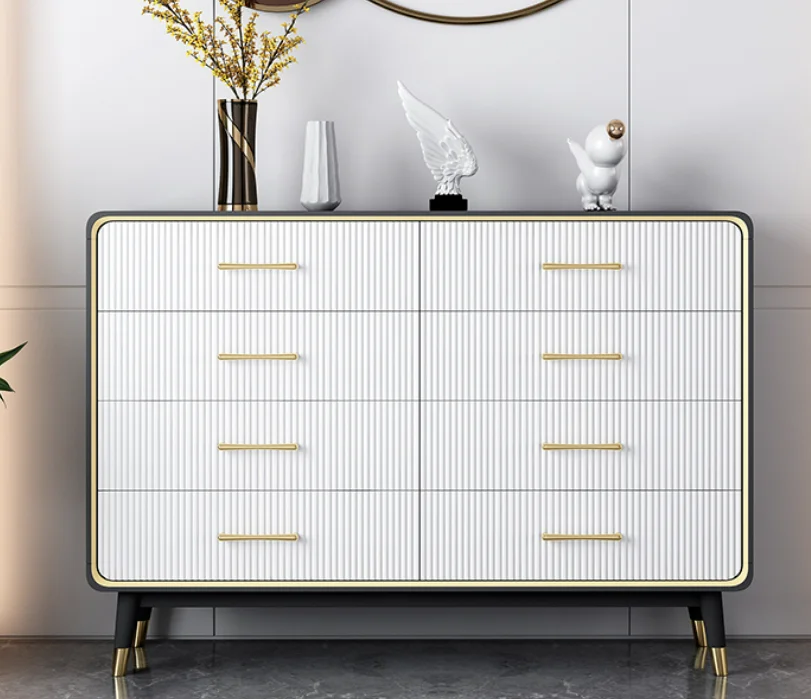 

Роскошная мебель для спальни, шкаф с ящиком, черный, белый цвет, большой шкаф для хранения вещей, 6 или 8 ящиков для спальни