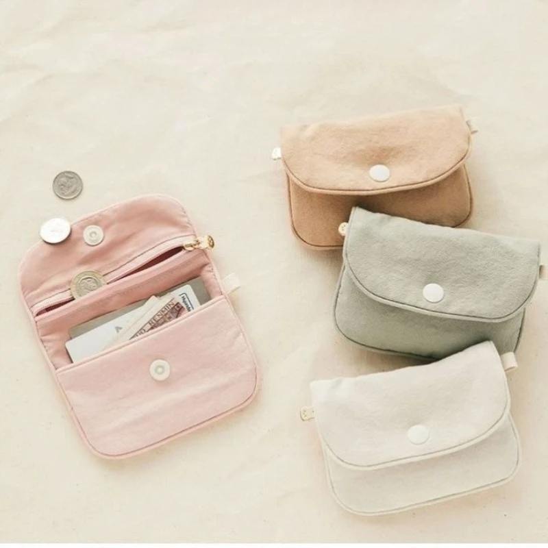 

Японский корейский тонкий кошелек для путешествий, держатель RFID-карты с подвесным ремешком, карман для монет