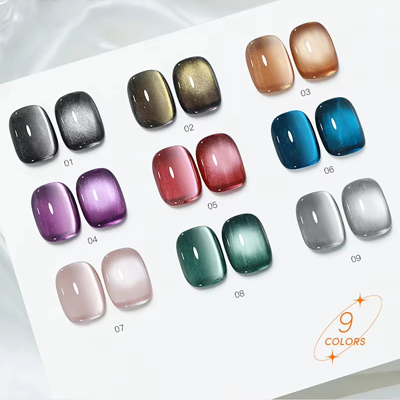 MIANEL 2026 Autumn/Winter New Arrival Skin-Brightening Versatile Maillard Caramel Brown Black Red Glass Bead Cat Eye Gel Polish