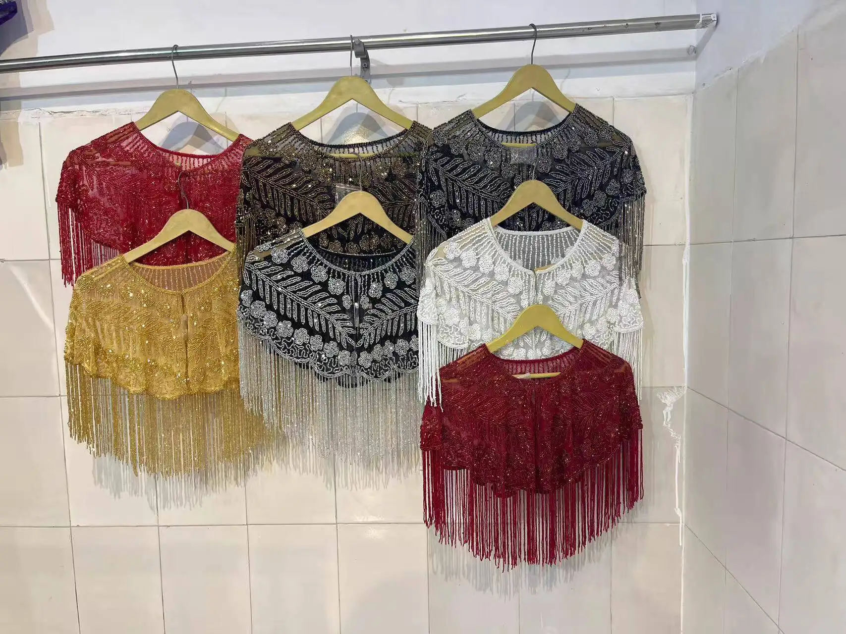 

Индийское тяжелое короткое платье с кисточкой и подвеской из бисера, Cheongsam, облако, плечо, ручная работа, расшитое бисером, модное длинное платье, летнее дышащее