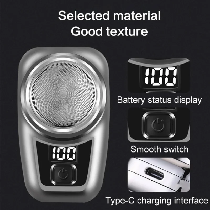 Upgrade Mini Electric Razor Portable Electric Shaver With Digital Display Mini Shaver For Men 미니 휴대용 면도기 barbeador