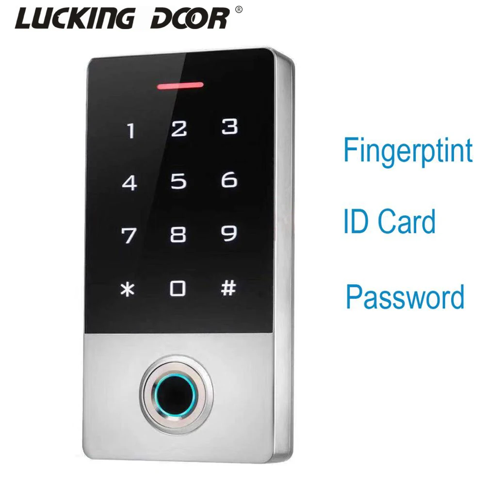 

Waterproof Touch Metal 125khz RFID Fingerprint Access Control Electronic Door Lock Electric Gate Opener W/ Backlight 10000 user