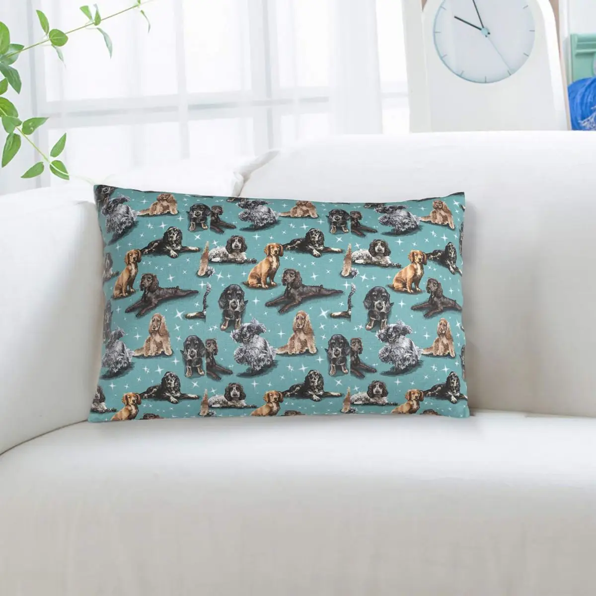 The Cocker Spaniel Rectangle Pillowcase Cushion Cover Decorative Bedroom Bed Home Comfort Throw Pillow