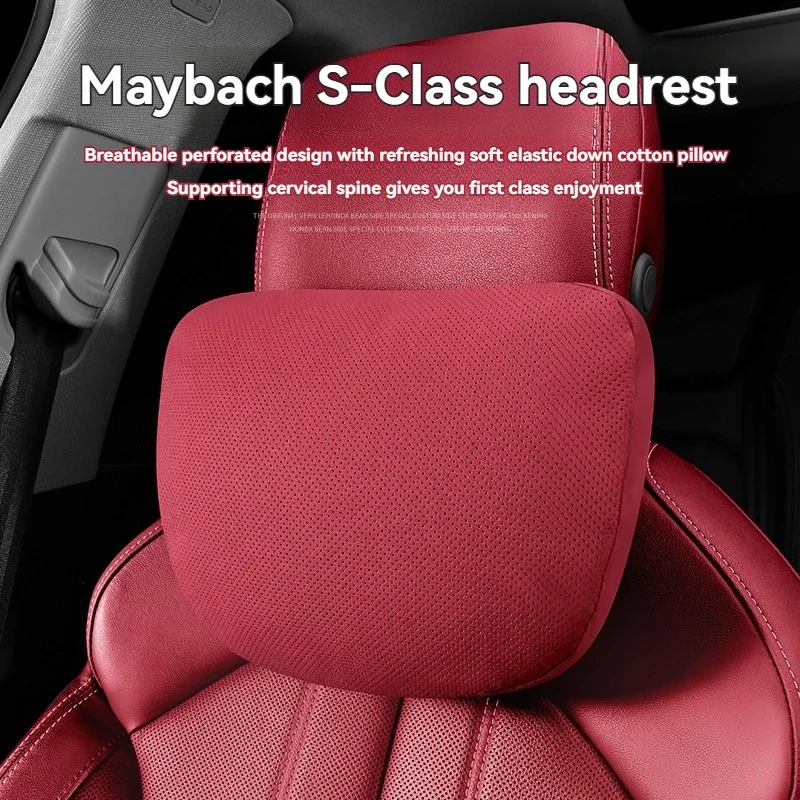 Adjustable Car S Level Neck Pillow Seat Headrest Lumbar Support Pillow Spine Protect with Logo for Tesla Model 3 X S Y Car