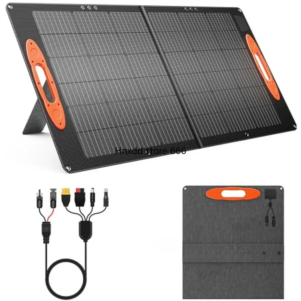 100W Portable Solar Panel Compatible with Jackery/EF/Bluetti/Anker Power Stations Waterproof ETFE Foldable