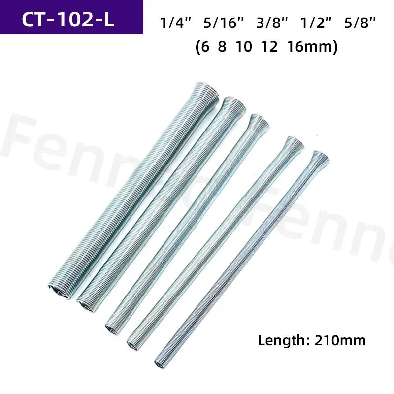 Spring Bending Copper Tube 5pcs CT-102-L Special Bending Copper Tube for Refrigeration Spring Tube Bender R Air Conditioners