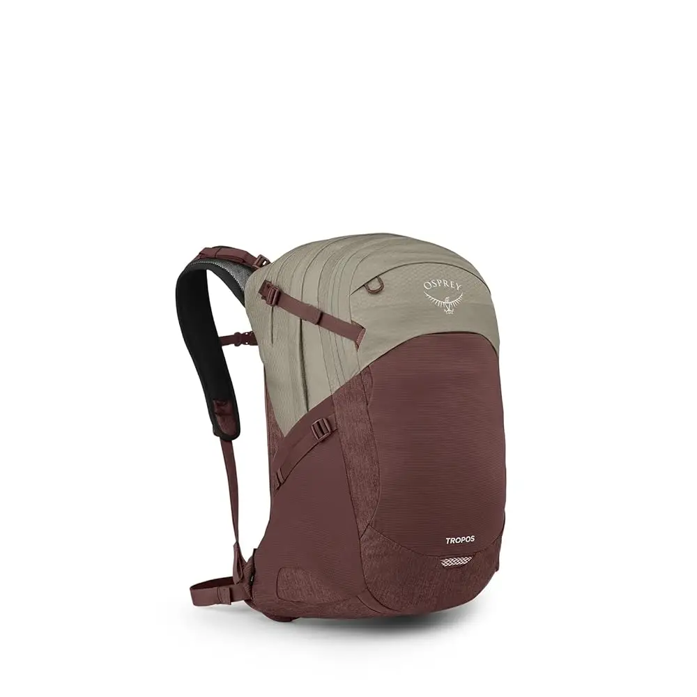 

Tropos Laptop Backpack, Sawdust Tan/Raisin Red