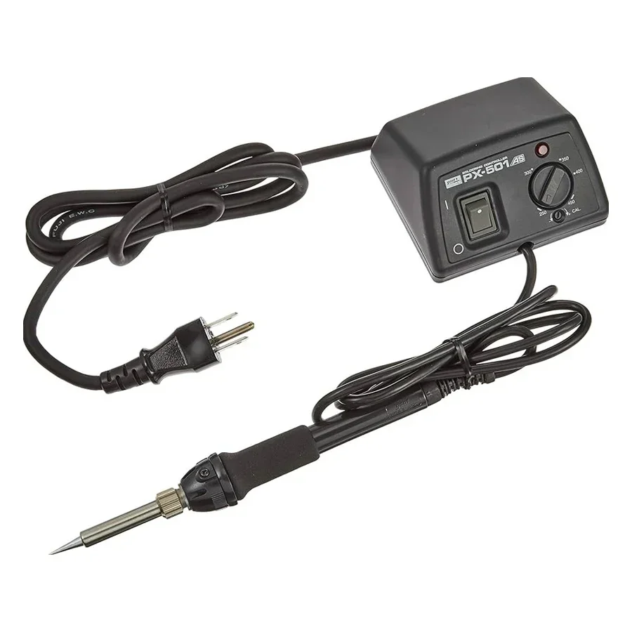 جوت 250 ℃ -450 ℃ محطة لحام صغيرة خالية من الرصاص مع مكواة لحام مضادة للكهرباء الساكنة يتم التحكم فيها في درجة الحرارة PX-501AS #6