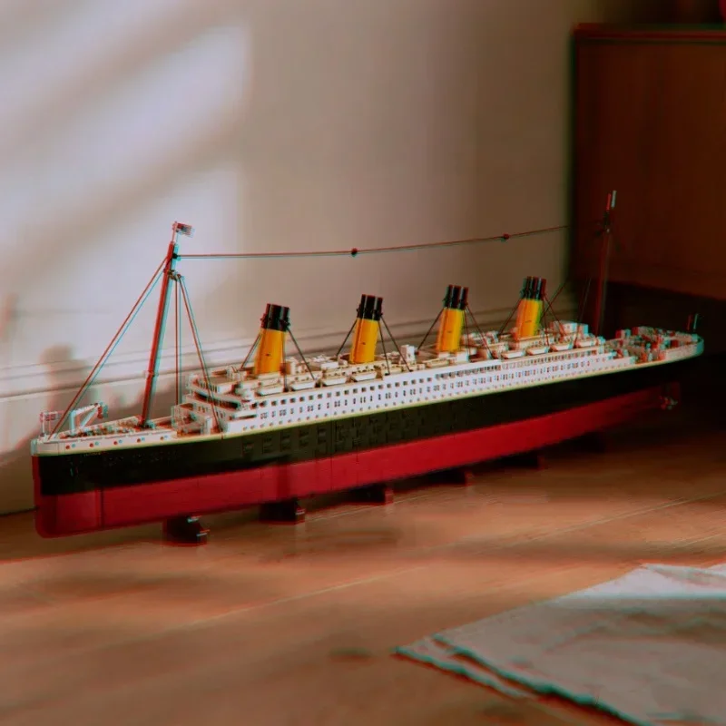 S Boat Cruise Ship Creator Expert Building Blocks 9090PCS Large DIY Assembly Bricks Model Exquisite Desktop Decor Gift for Adult