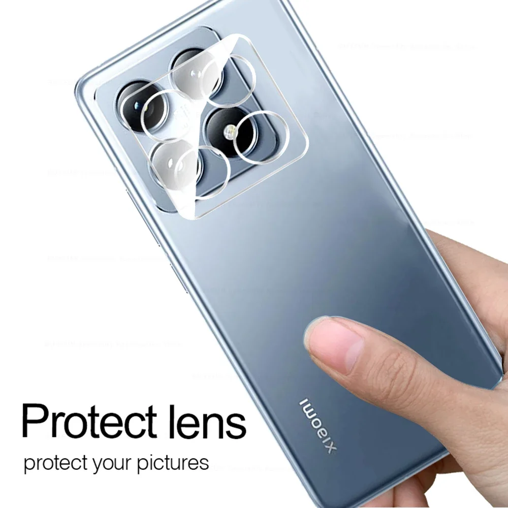 3 قطعة Xiaomi14T Pro 14 T Pro ثلاثية الأبعاد عدسة الكاميرا الخلفية حامي حافظة Xiaomi 14T Pro 14Tpro 14 T 5G واضح عدسة أفلام الزجاج المقسى