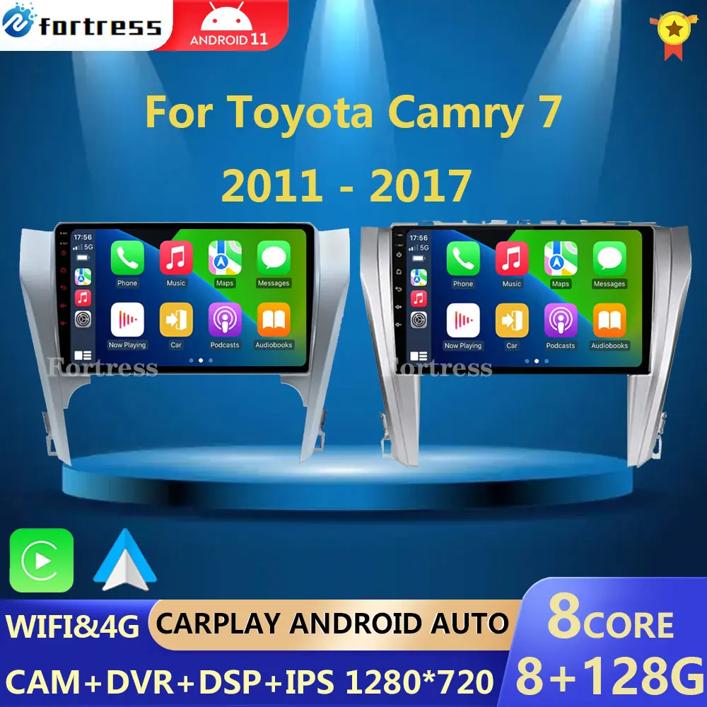 

2din Android 12 Auto Carplay Car Radio For Toyota Camry 8 50 55 2012-2017 Multimedia Players Stereos GPS Navigation