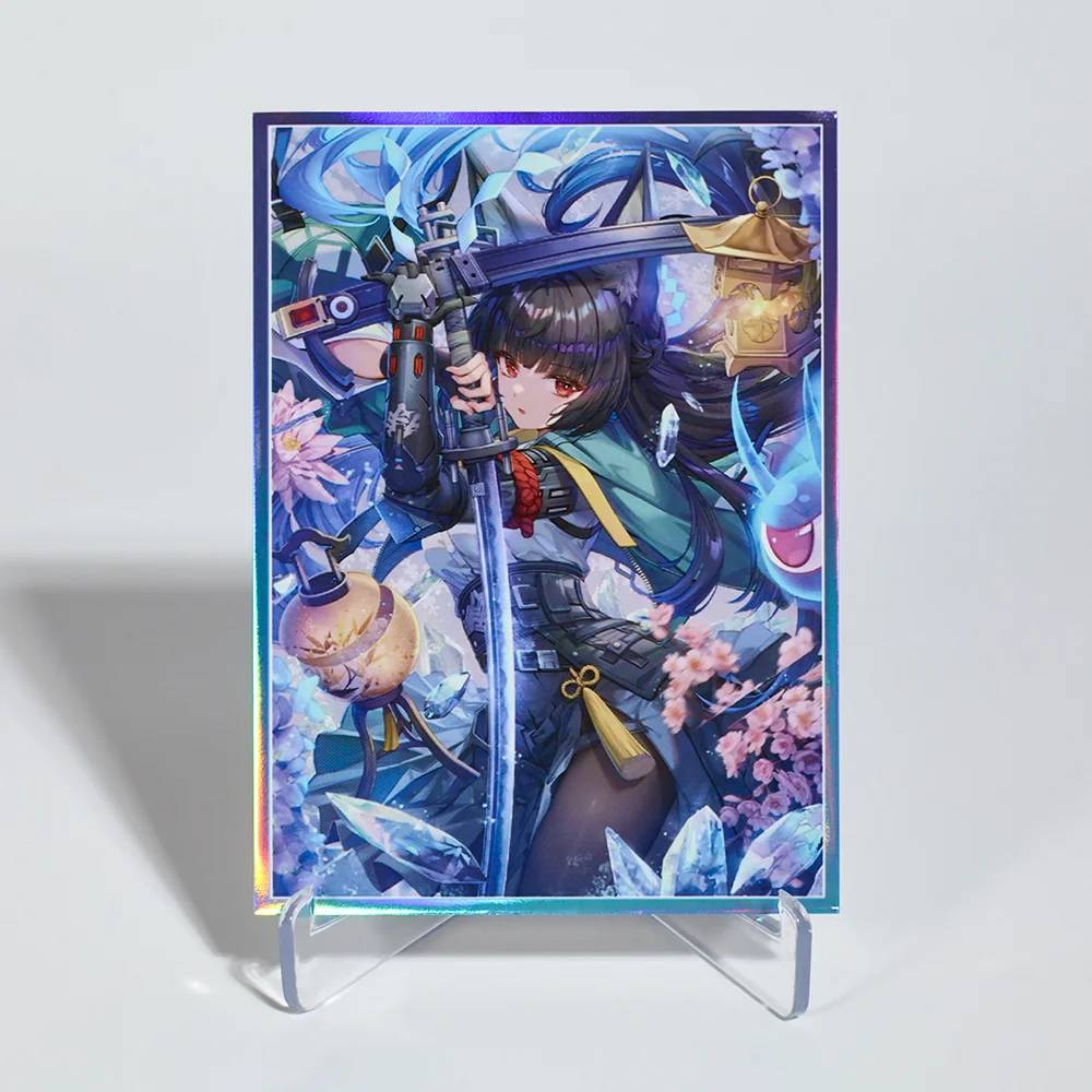 120PCS 67×92mm Hoshimi Miyabi Cartoon Anime Card Sleeves Board Game Card Protector Card Shield Double Card Cover for PTCG Card