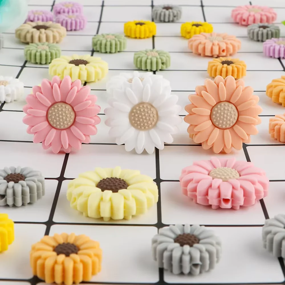 5 قطعة الزهور الصغيرة الكعك سيليكون الخرز لصنع المجوهرات DIY بها بنفسك مجوهرات قلادة سوار المفاتيح الملحقات #6