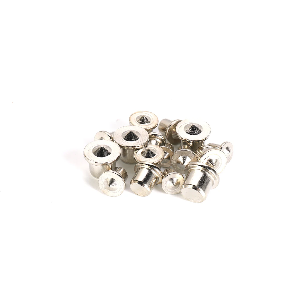 Wood Dowel and Tenon Center Pins Set 16pcs Chrome Plated Steel in 6mm 8mm 10mm 13mm for Precise Woodworking Alignment