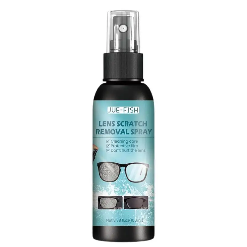 Óculos limpador Spray para óculos, reparo de lentes, ferramentas de remoção de arranhões, tela do monitor, película protetora, limpeza profunda, 100ml