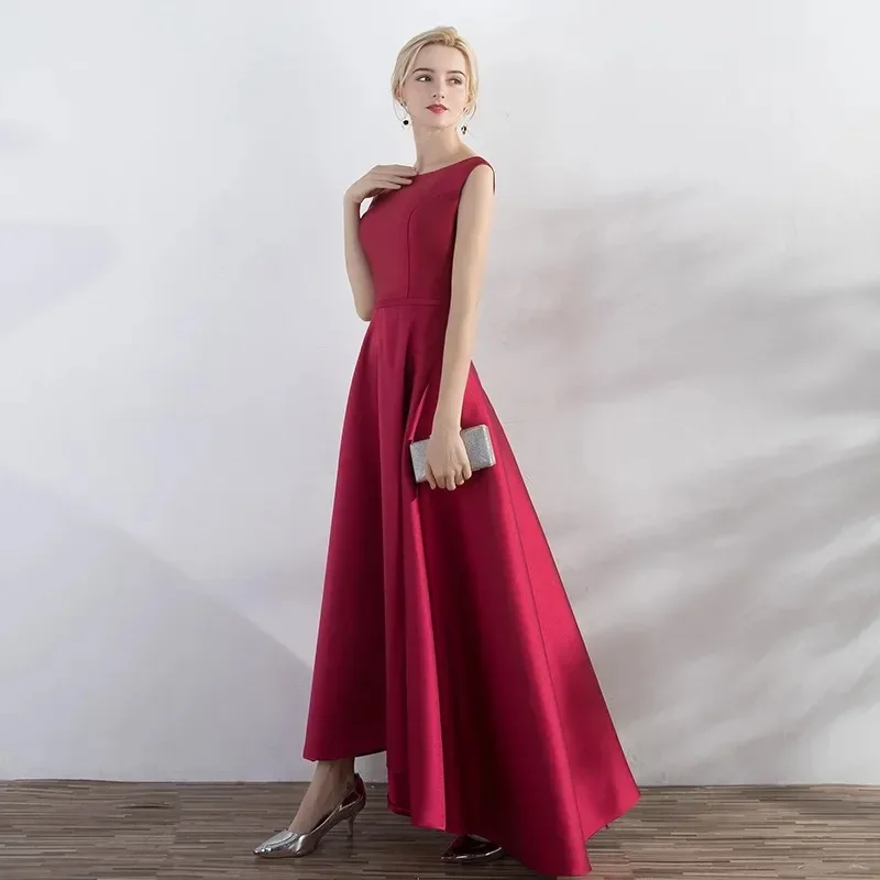 Wakuta Satin Elegant Long Prom Evening Guest Summer Dresses for Women 2024 Host Wedding Bridesmaid Party Ball Gown Vestidos