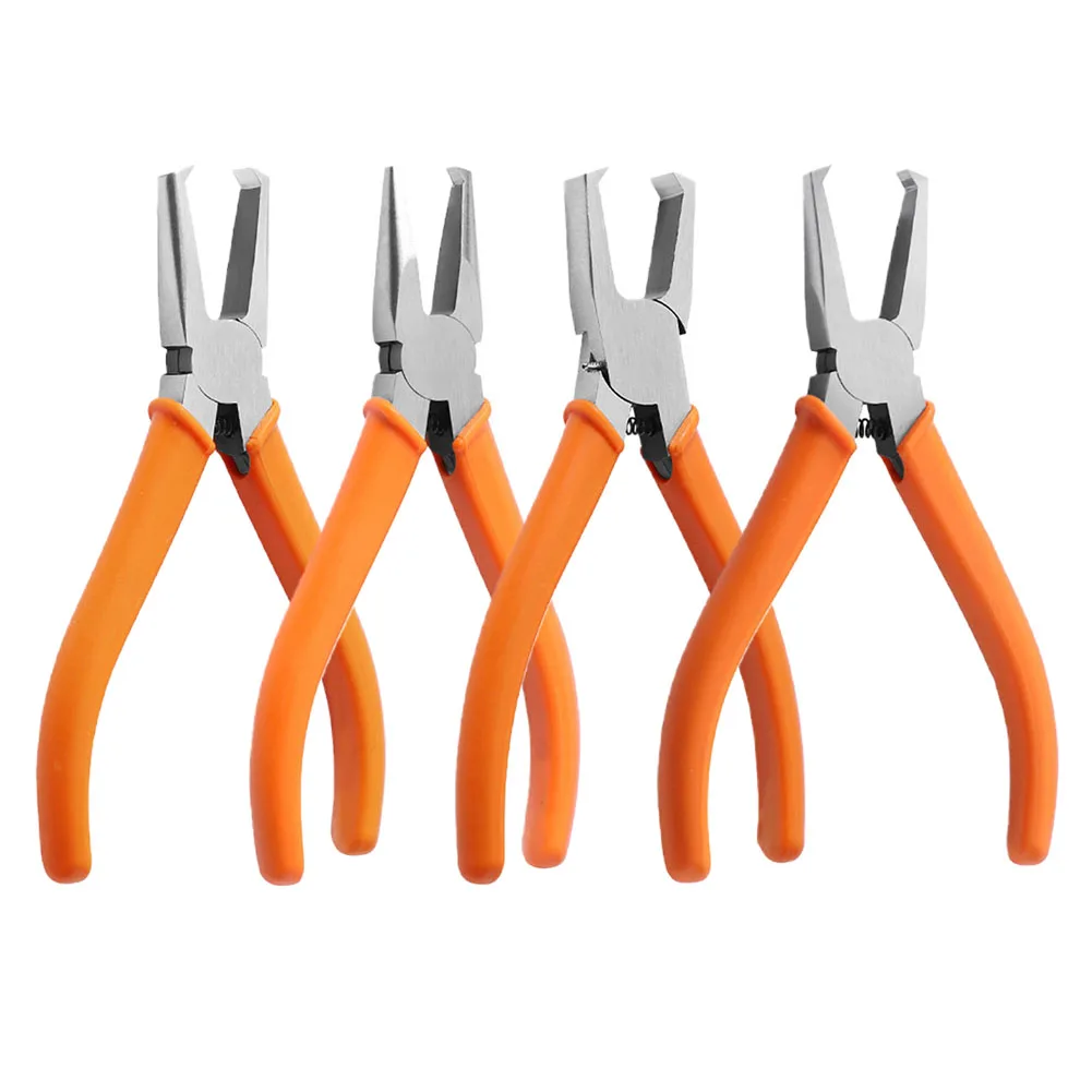 Plastic Cutting Pliers 90 Degree Double-EdgedCR-V Tip Cutter Nipper With Flush Jaw For Sprue Burrs Cutting Hand Tool