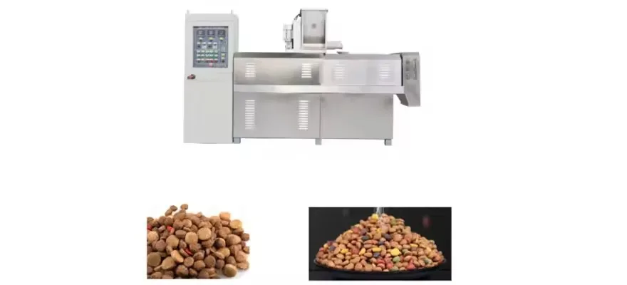 Modular Design Precise Batching System CE Certified 400-500kg/h Pet Dog Food Machine for Pet Food Factory Expansion Projects