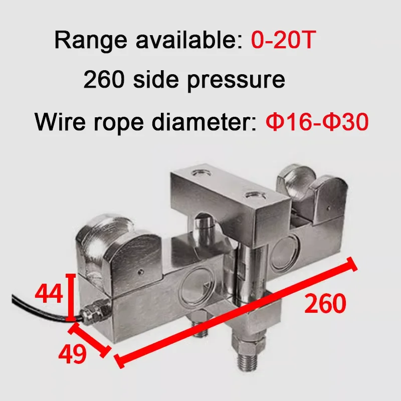 Crane Overload Clamp On Wire Rope Tension Load Cell Sensor