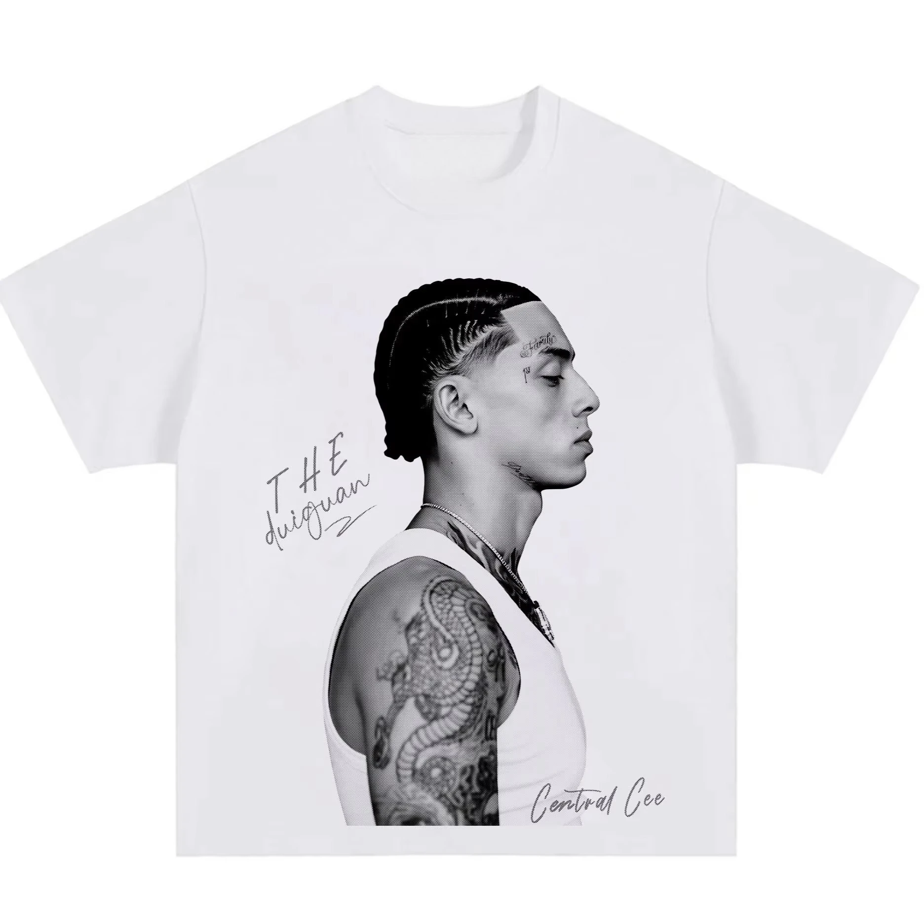 2026 Hot Summer Central T-Shirt Men Minimalist Vibe Tee Hip Hop Artist Fan Merch Breathable