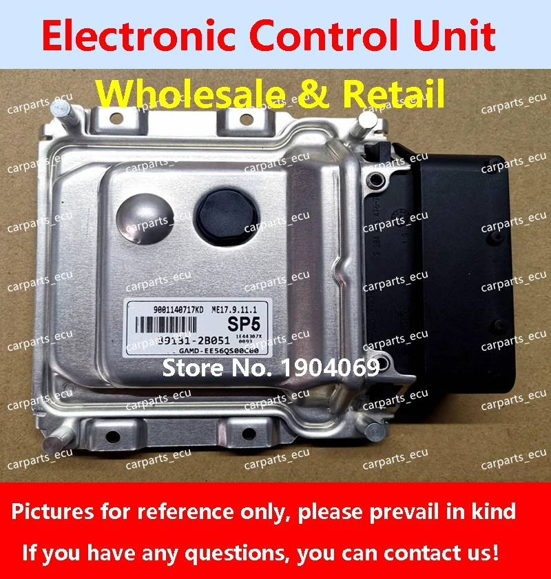 

39128-2BAB4 G533/39117-2BAB4 G514 For Hyundai Elantra Car Engine Computer Board/ECU/ME17.9.11.1 39131-2B051 SP5/39130-2B440 G51