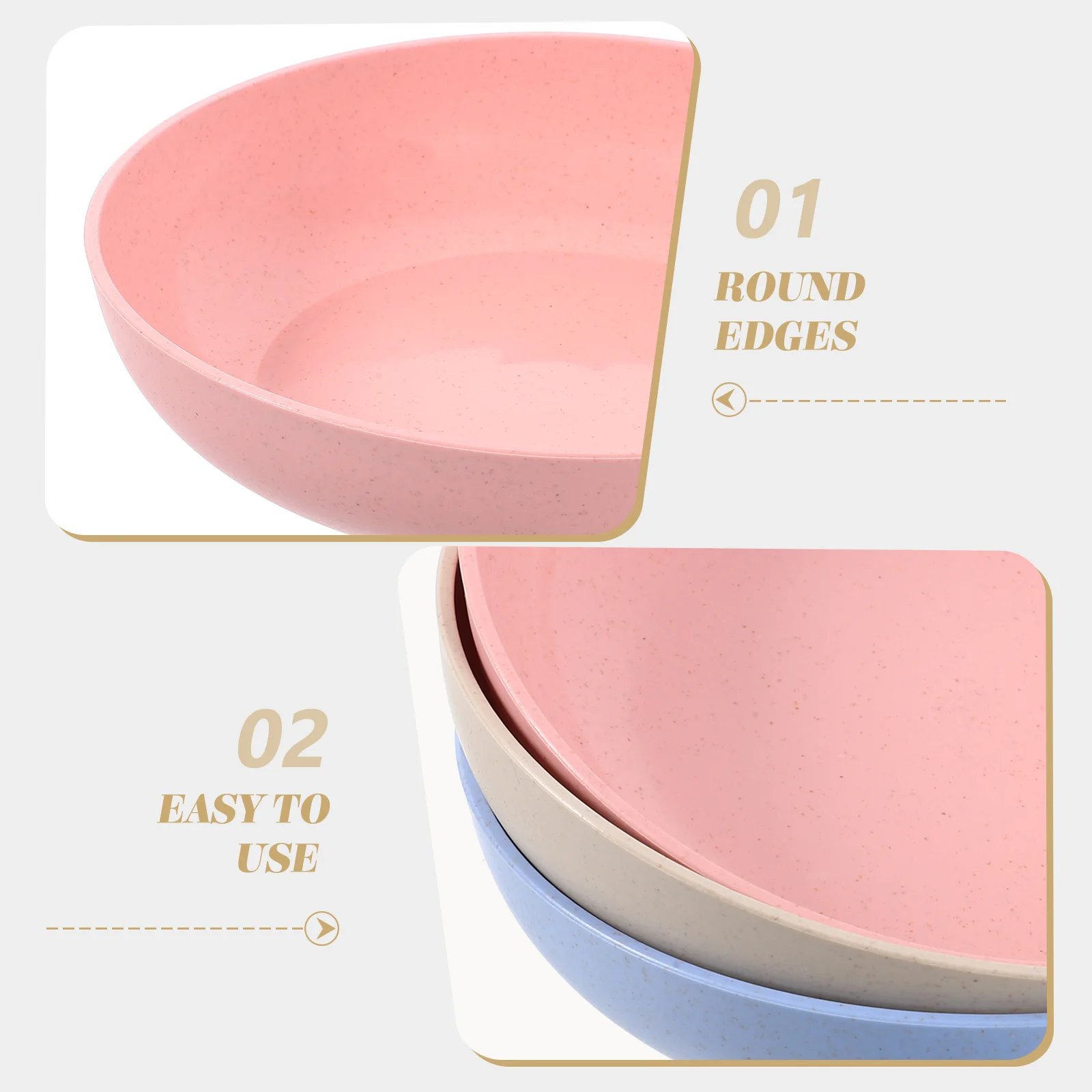 

6pcs Shallow Cat Food Bowl Small Kitten Feeder Dish Nonslip Base Easy Clean Dishwasher Safe Plastic Pet Bowl For Indoor Cats