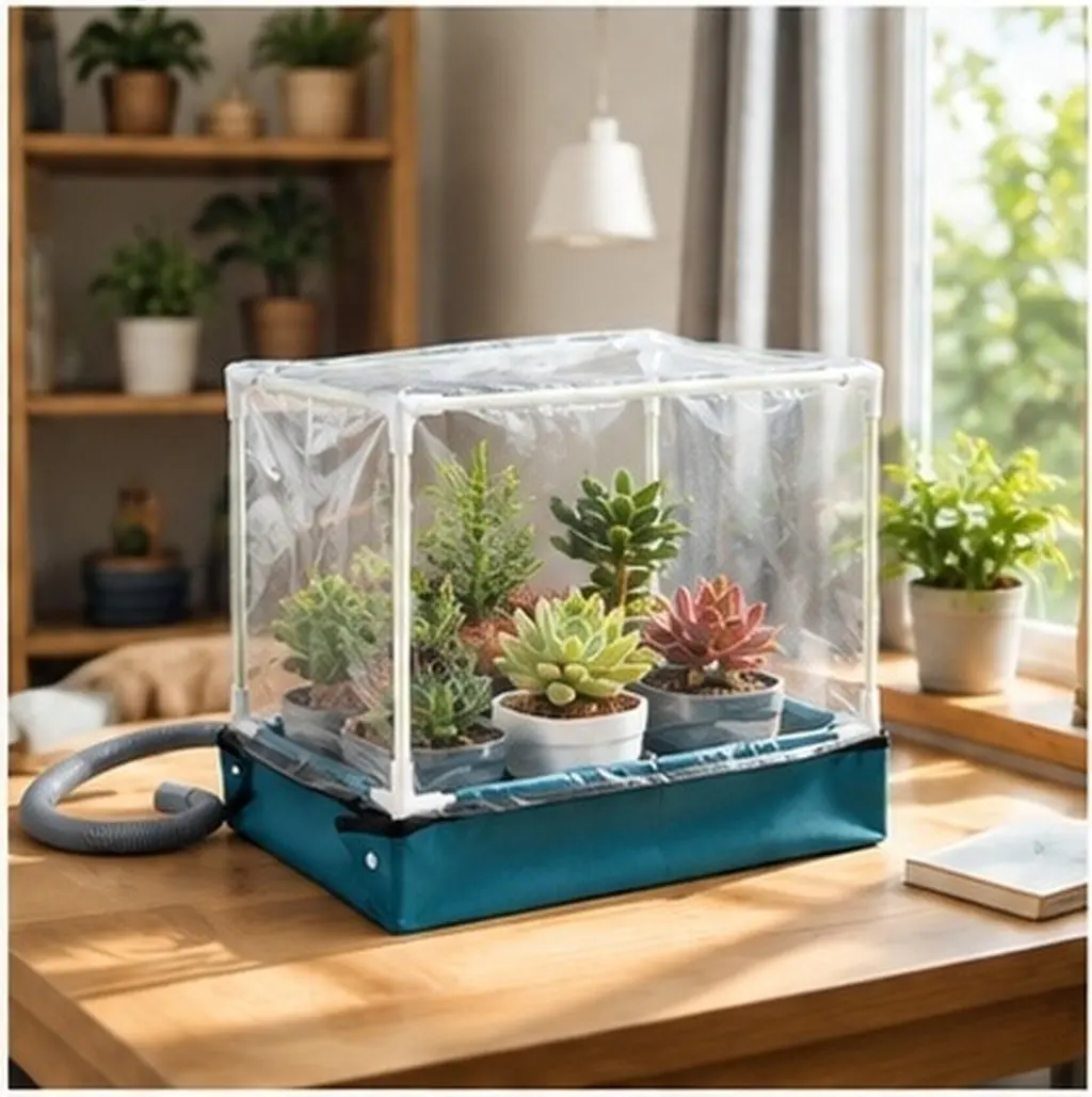 Flower Home Balcony Design Desktop Planter 2 pcs Vintage Halloween Christmas New Year Indoor Garden Greenhouse Indoor Plant Box