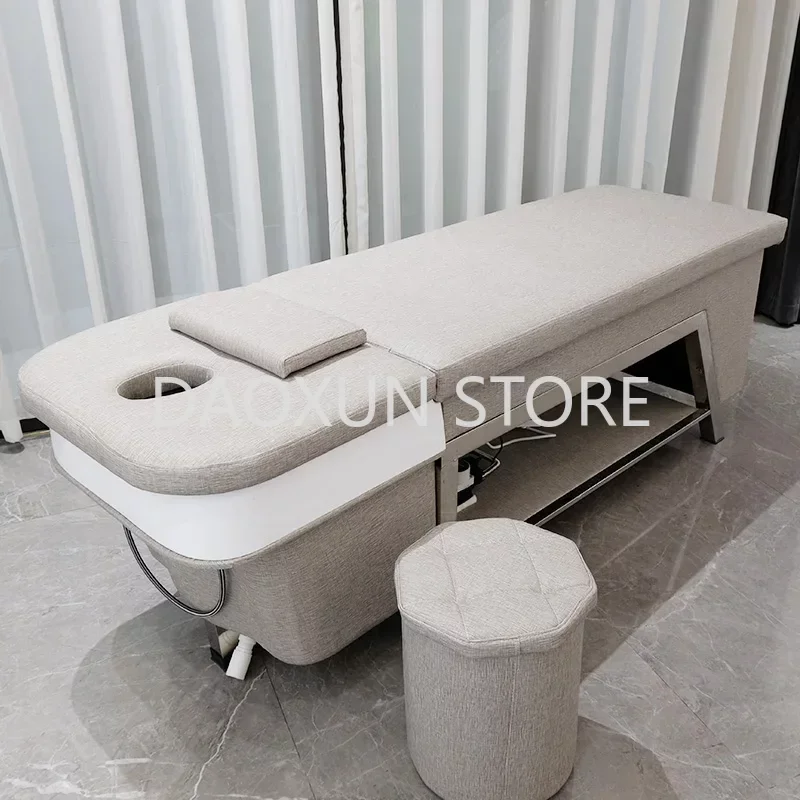 Silla de champú para cabezal de ducha, estilista de cabello, circulación de agua, cama de lavado, salón de peluquería, muebles de salón, MQ50SC