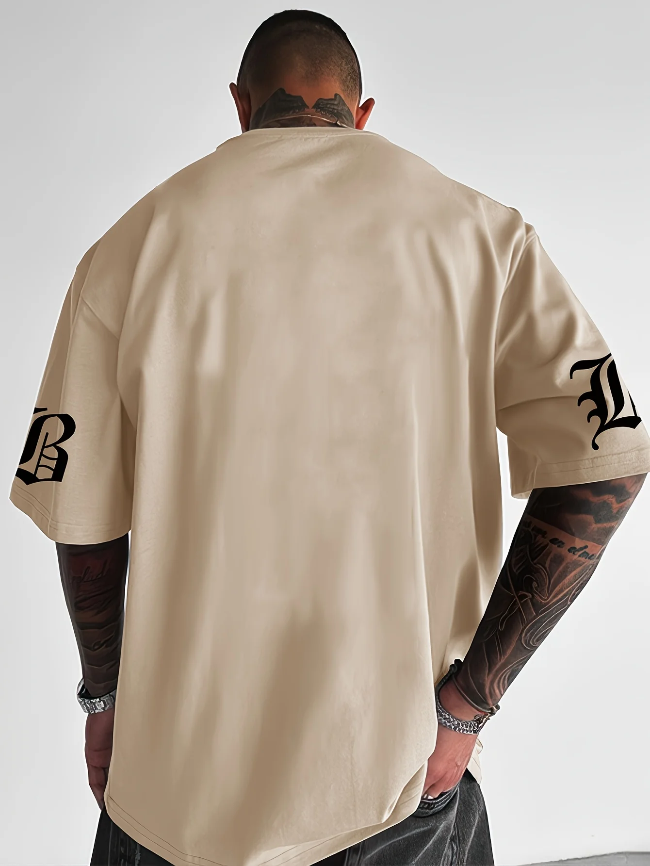 New Summer 2025 casual simple fashionable comfortable breathable and soft 3D letter printed men's T-shirt image 6