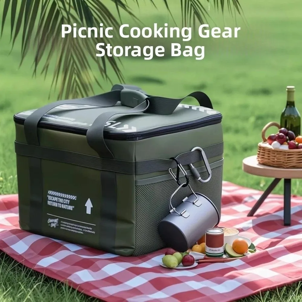 Camping-Aufbewahrungstasche, faltbar, großes Fassungsvermögen, Werkzeug, Camping, Picknick, Aufbewahrungstasche, wasserdicht