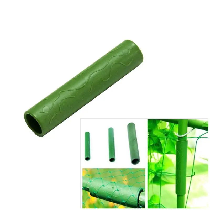 PZHI 20PCS 16MM Garden Stake Straight Connectors, Plastic Garden Stake Connecting Pipe, Heavy Duty Plant Support for Greenhouse