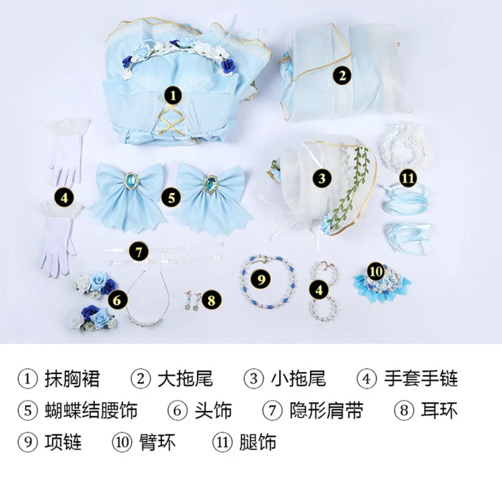 LoveLive! Sunshine!! Aqours Watanabe You Wedding Bride Cosplay Costume Style Wedding Dress Character Role‑Play Outfit Comic Con