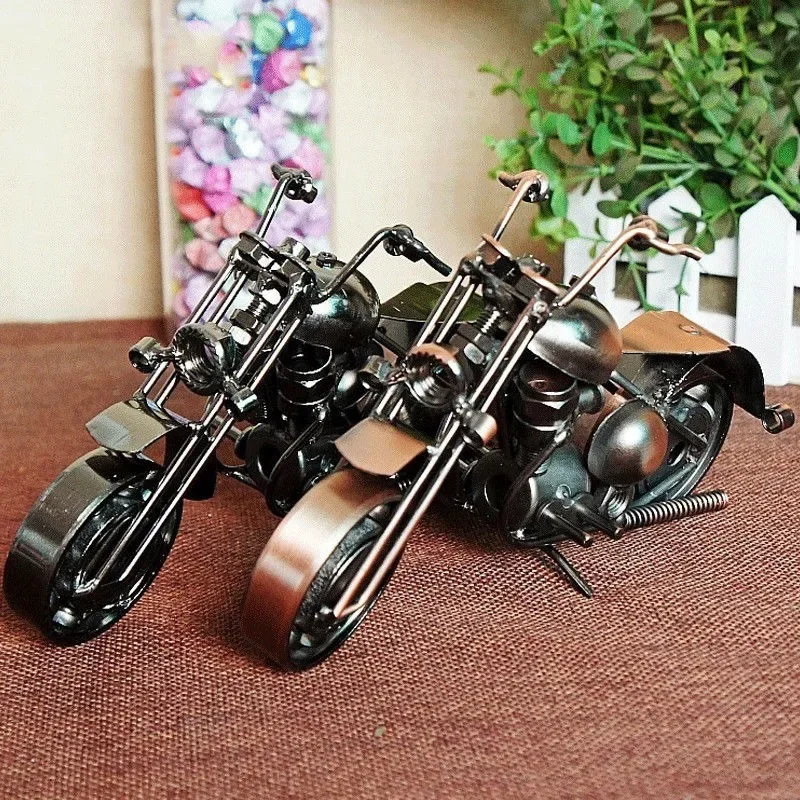 Metal motorbike model, exquisite home decorations, personalised office ornaments, gifts, a variety of optional