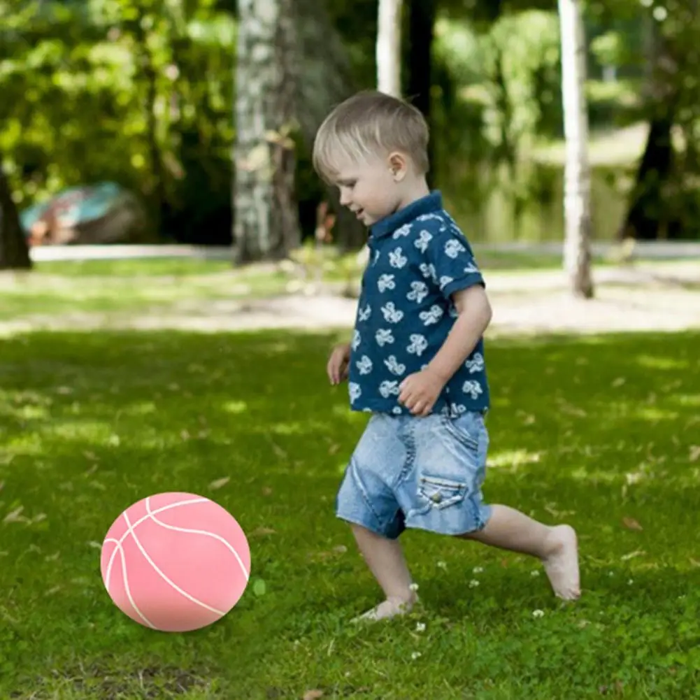 

Silent Foam Basketball High Bounce Basketball High Rebound Low Noise Silent Basketball for Indoor Kids Dribbling Training