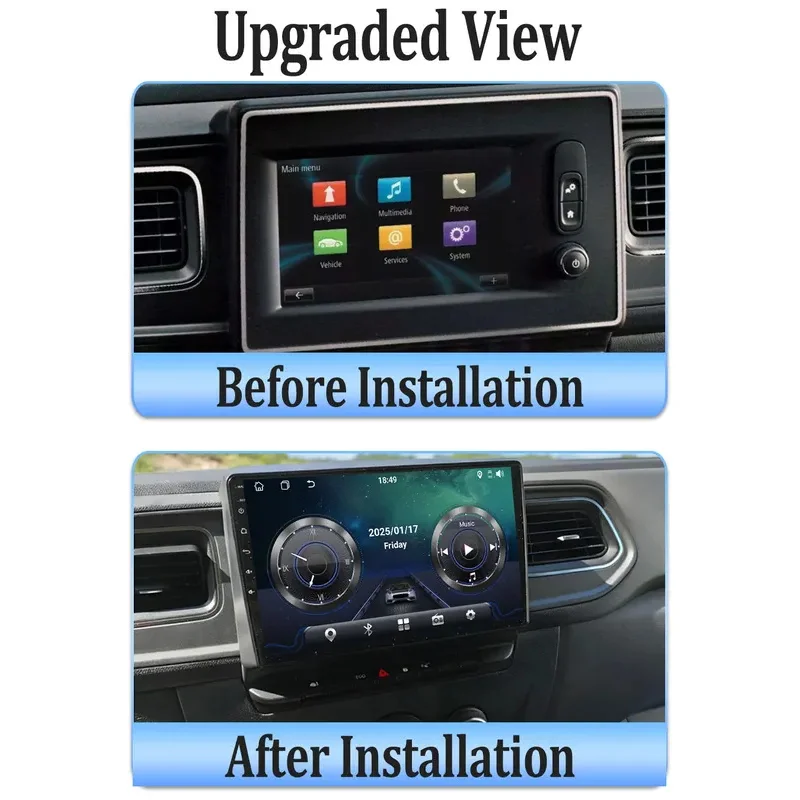 Car Video Multimedia Player For Renault Master 2019 2020 2021 2022 Android 16  2 Din Car Radio Head Unit Touch Screen