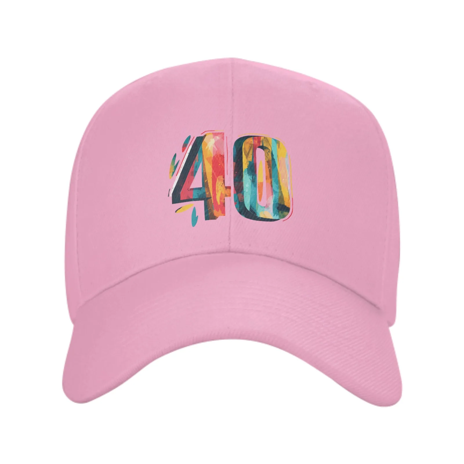 Colored Number 40 Adult Baseball Cap Outdoor Sports Women's Basketball Hat Sunscreen Leisure Caps For Men