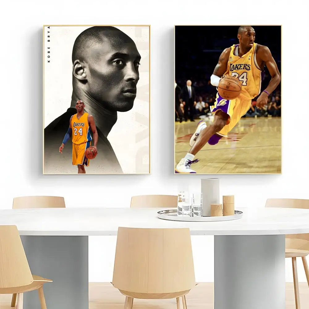 Basketball Legend Kobe Bryant Poster Wall Art Print Decorative Mural Home Decor Gift Unframed
