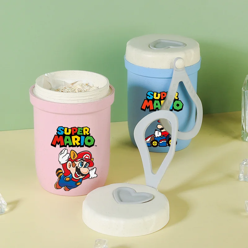 Чашки для воды Super Marios для мальчиков и девочек, портативная бутылка для воды с мультяшным аниме и принтом, детская герметичная спортивная бутылка для воды на открытом воздухе, подарки