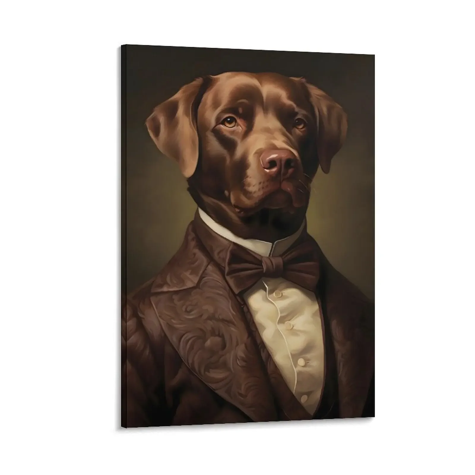 

Dapper Chocolate Lab Portrait Art Canvas Painting Paintings for bedroom home decor wall decoration paintings anime