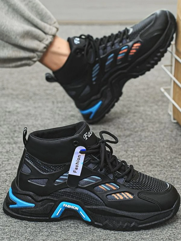 

Мужские повседневные кроссовки с сетчатым верхом, спортивные кроссовки на толстой платформе, высококачественная дешевая жидкость, летняя распродажа, мужская спортивная обувь