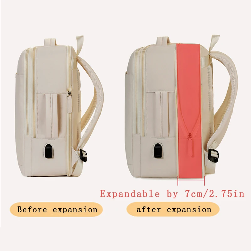 حقيبة ظهر للأعمال، حقيبة ظهر للسفر للرجال والنساء، حقيبة ظهر ذات سعة كبيرة، حقيبة ظهر للكمبيوتر المحمول مع فصل جاف ورطب