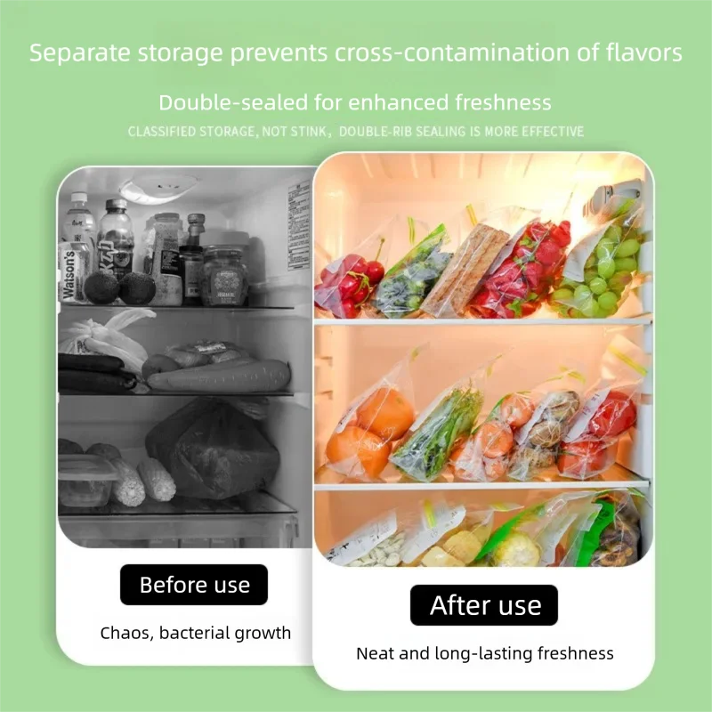 ダブルジッパー密封バッグ、食品グレードのプラスチック製保存袋 - Food Storage Usa のレビューと価格