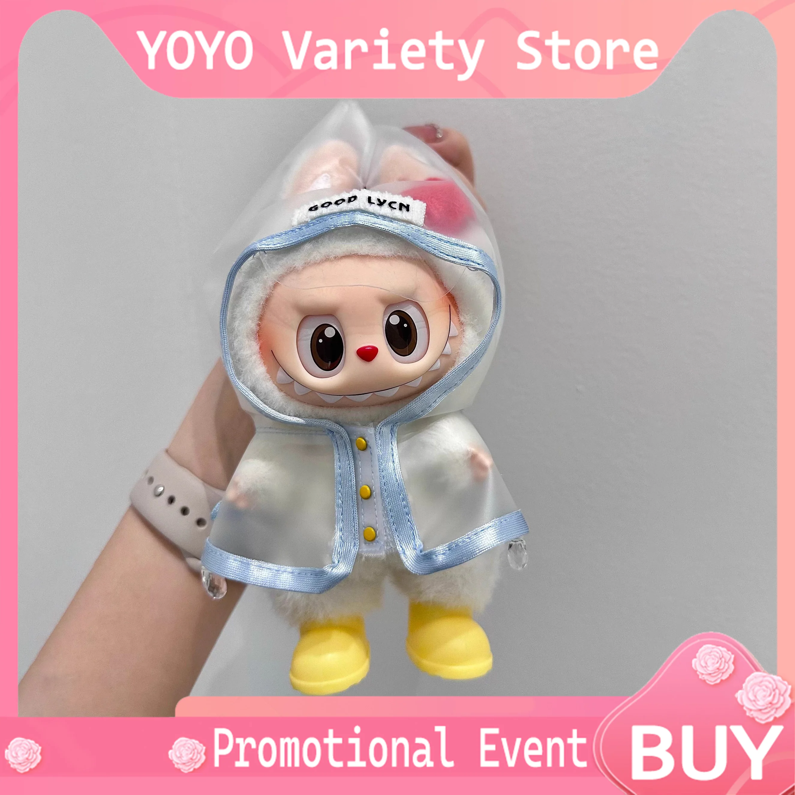 

Одежда для кукол Labubu 123.0: виниловые куклы, одежда из ткани, плащи-макарон, обувь, аксессуары.