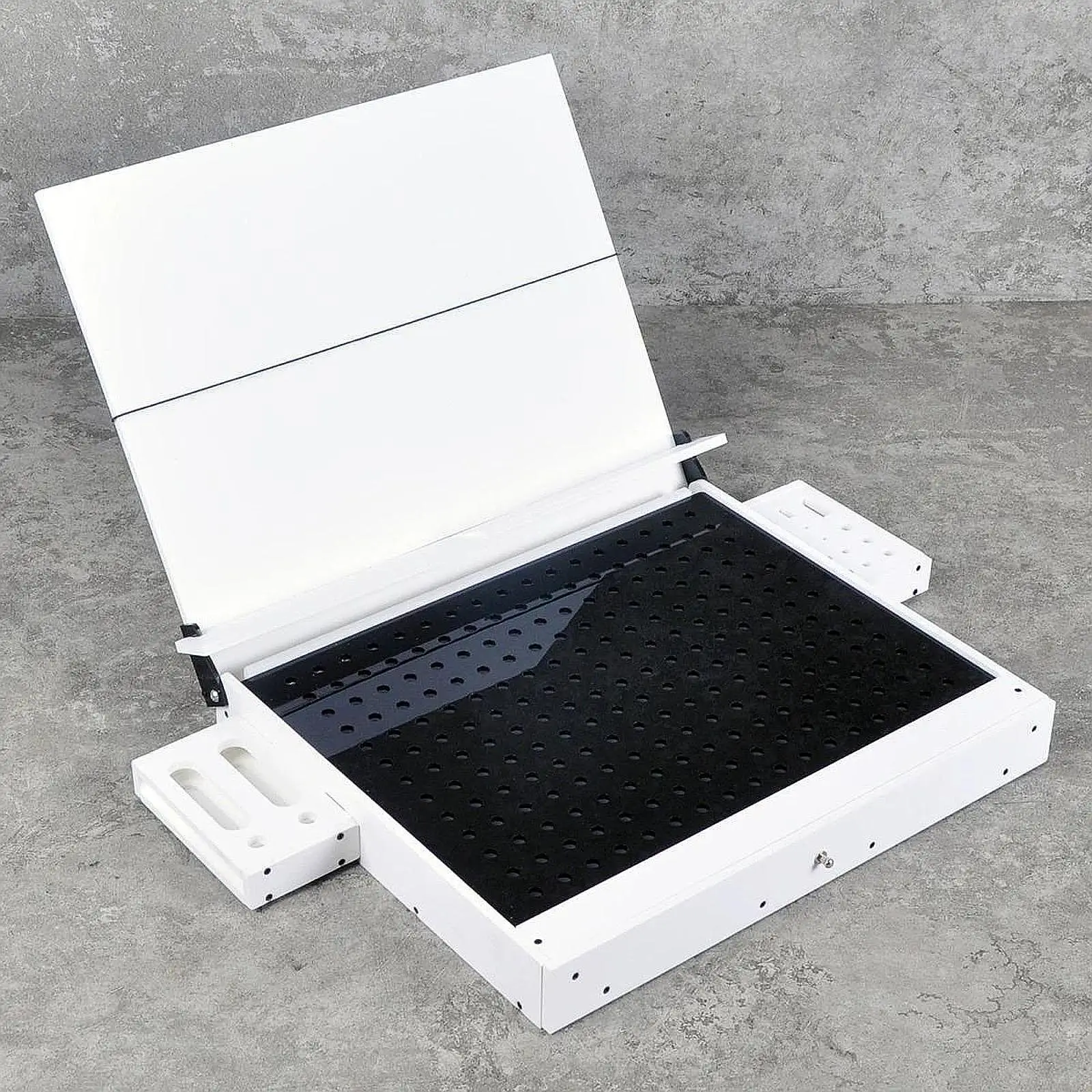 Working Tool Storage Box PVC Placing Rack Workbench Organizer Table for DIY Model Making Tool and Kit Storage