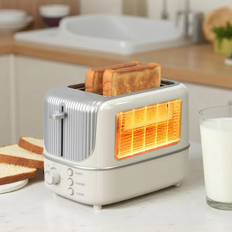 Household Toaster Small Automatic Bread Toasting Machine Multifunctional Electric Sandwich Breakfast Maker for Home Kitchen