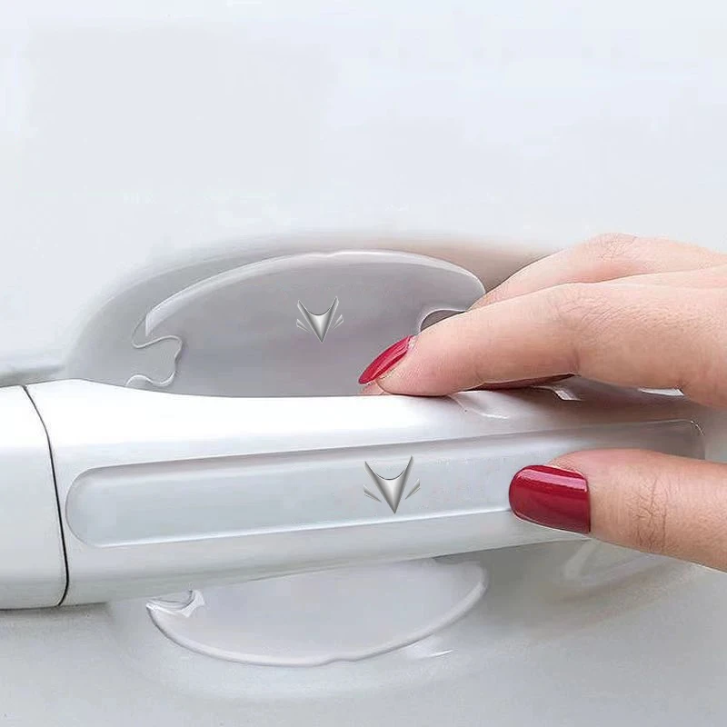 8Pcs Car Door Handle Scratch Protector Bowl Side Protection Stickers Waterproof for BAIC ArcFox Alpha S5 ARCFOX T S5 T5