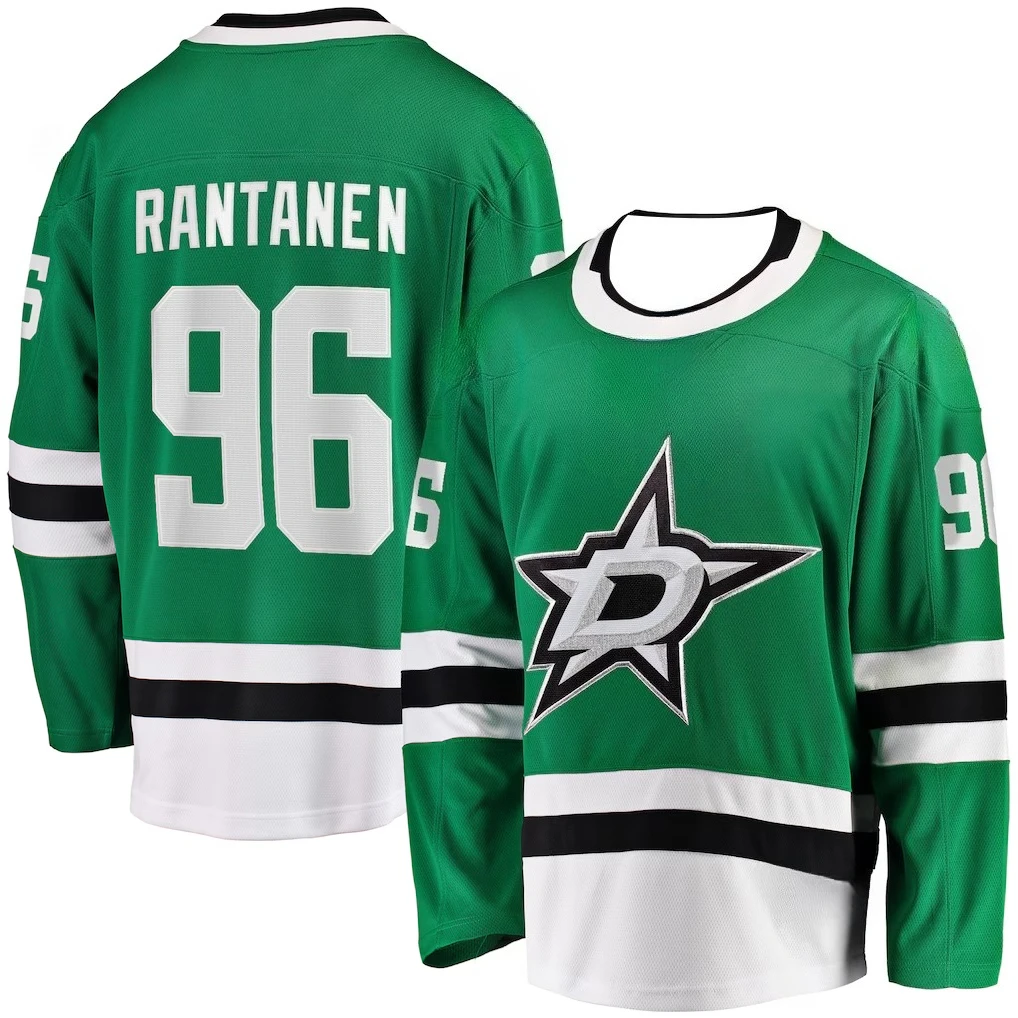 Hockey Jersey Green with White & Black Accents 