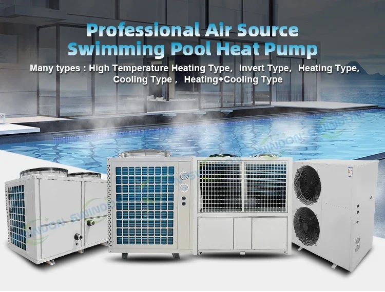 R32 Above Ground Inverter Hot Water All in One Swimming Pool Water Heater Heat Pump Chiller