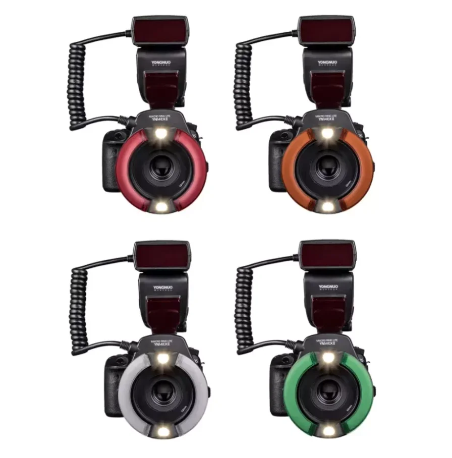 YONGNUO YN-14EX YN14EX II YN24EX فلاش LED TTL حلقة ماكرو لايت فلاش Speedlite ضوء لكانون 5D مارك II 5D مارك III 6D 7D 60D