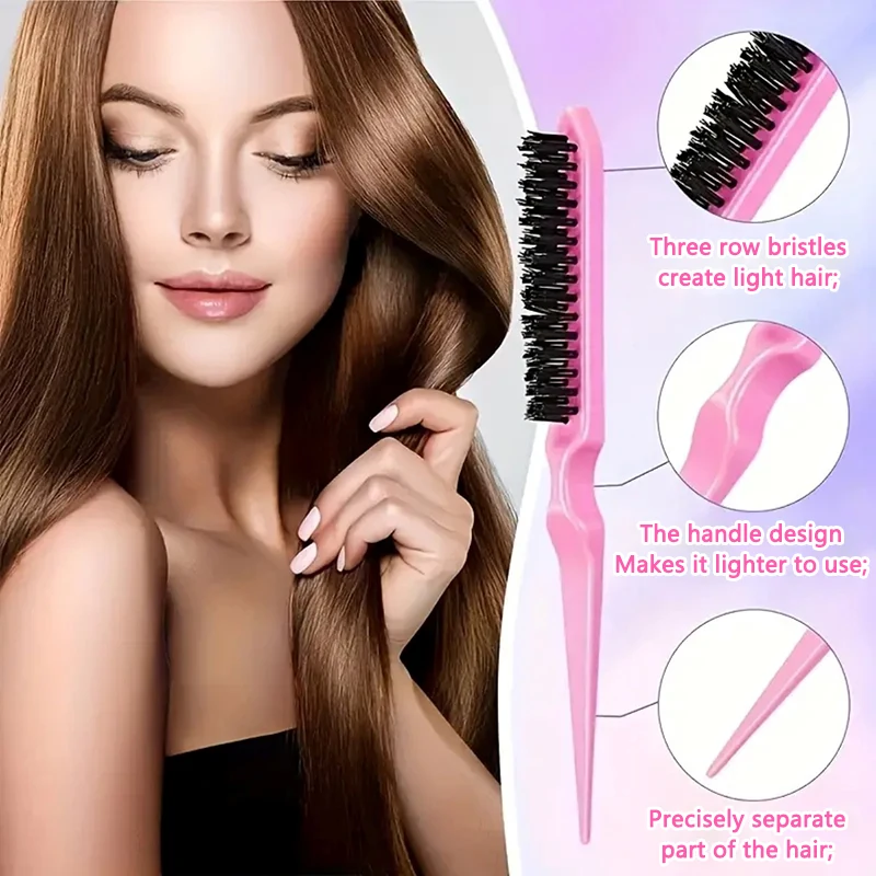 12 قطعة مجموعة مشط تصفيف الشعر مع زجاجة رذاذ مكافحة ساكنة وفك تشابك أمشاط الحافة وذيل الجرذ فرشاة تدليك فروة الرأس